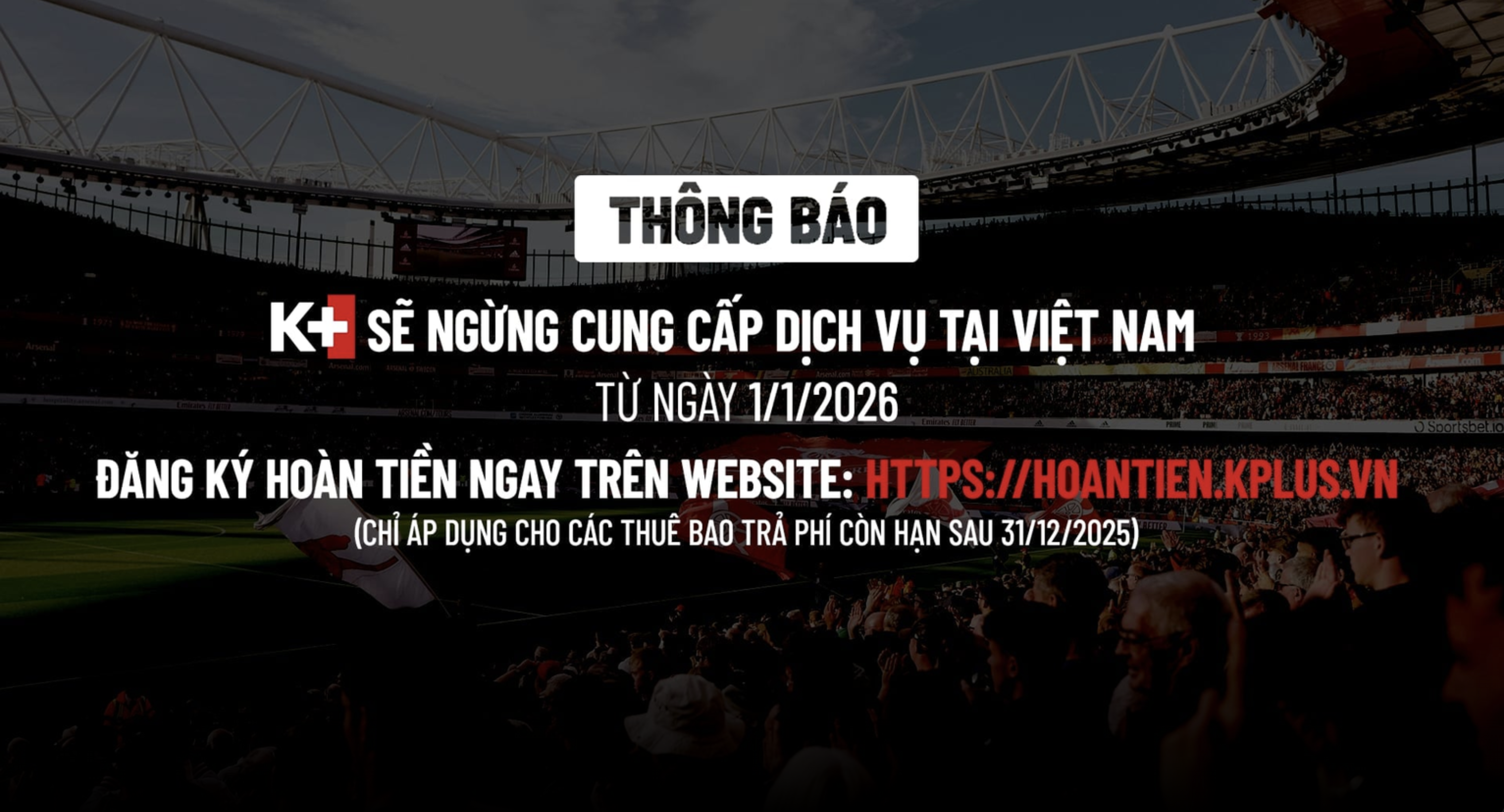 Yêu cầu gia hạn thời gian đăng ký hoàn tiền dịch vụ K+